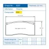 Pagid Racing 8287 RSL19 E8287R19 - Zeichnung Form 8287
