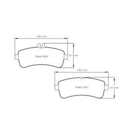 Pagid Racing 8246 RSC1 E8246RSC1 - dibujo forma 8246