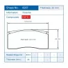 Pagid Racing 8287 RSTD1 E8287RSTD1 - dessin forme 8287