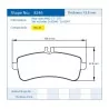 Pagid Racing 8246 RSL29 E8246R29 - disegno sagoma 8246