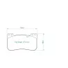 Pagid Racing 8288 RSC1 E8288RSC1 - disegno sagoma 8288