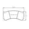 Pagid Racing 8250 RSL1E E8250RSL1E - Zeichnung Form 8250