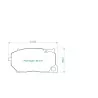 Pagid Racing 8295 RSC1 E8295RSC1 - dessin forme 8295