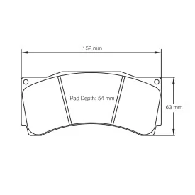 Pagid Racing 8250 RSX E8250RSX001 - Zeichnung Form 8250