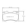 Pagid Racing 8299 RST5E E8299RST5E - Zeichnung Form 8299