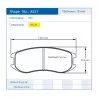 Pagid Racing 8251 RSL29 E8251R29 - disegno sagoma 8251