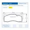 Pagid Racing 8257 RSL29 E8257R29 - Zeichnung Form 8257