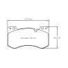 Pagid Racing 8302 RSL1 E8302RSL1 - disegno sagoma 8302