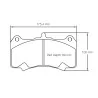 Pagid Racing 8258 RSL1 E8258RSL1 - Zeichnung Form 8258