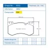 Pagid Racing 8302 RSL29 E8302R29 - Zeichnung Form 8302
