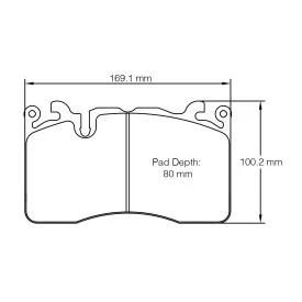 Pagid Racing 8269 RSC1 E8269RSC1 - Zeichnung Form 8269