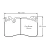 Pagid Racing 8269 RSC1 E8269RSC1 - Zeichnung Form 8269