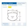 Pagid Racing 8240 RSL29 E8240R29R Arrière - dessin forme 8240