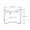 Pagid Racing 8270 RSC1 E8270RSC1 - Zeichnung Form 8270