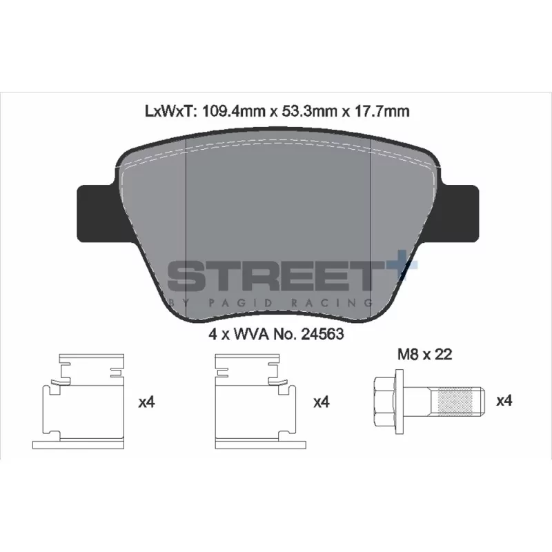 Pagid Street+ T8080SP2001 Pagid Street+ T8080SP2001