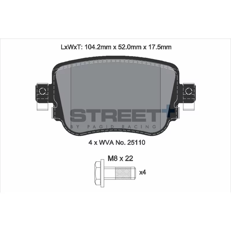 Pagid Street+ T8108SP2001 Pagid Street+ T8108SP2001