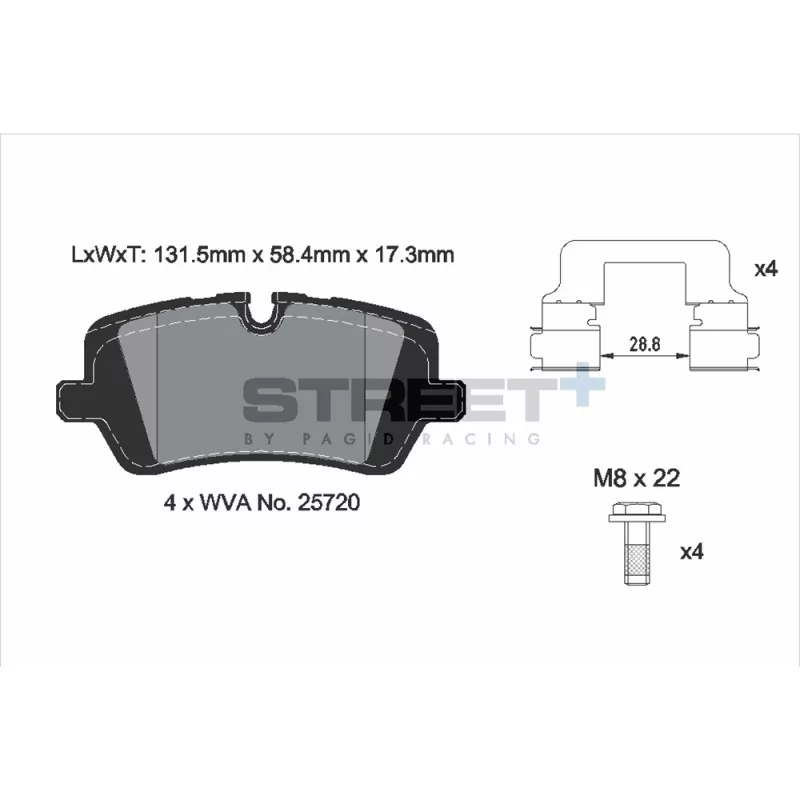 Pagid Street+ T8123SP2001