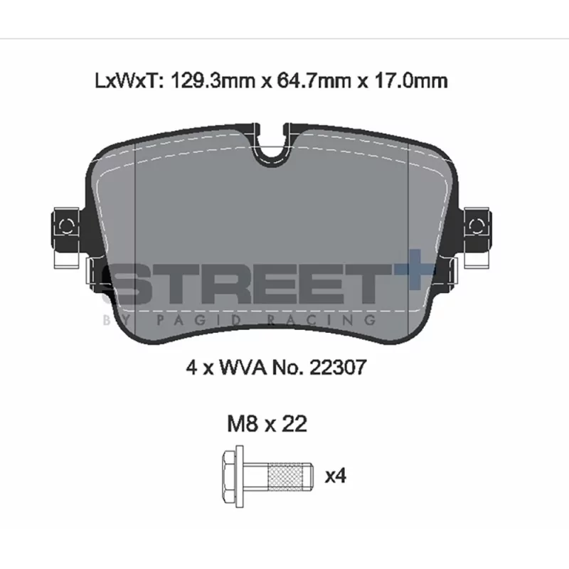 Pagid Street+ T8227SP2001 Pagid Street+ T8227SP2001