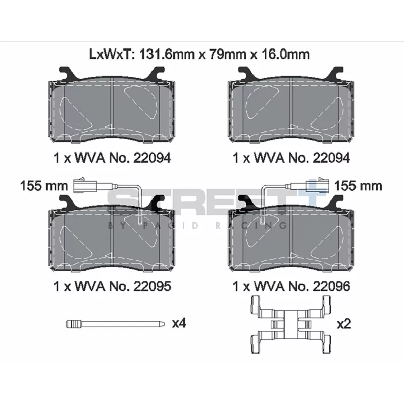 Pagid Street+ T8284SP2001 Pagid Street+ T8284SP2001