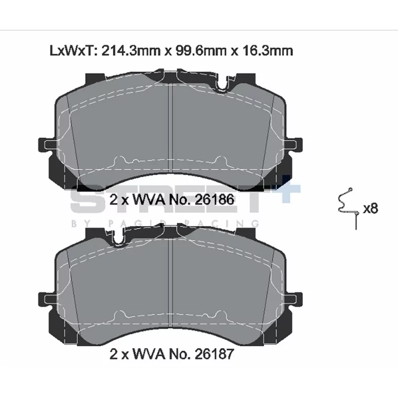 Pagid Street+ T8286SP2001 Pagid Street+ T8286SP2001
