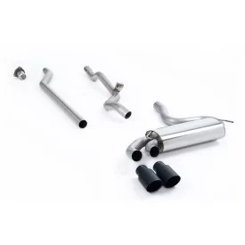 Scarico downpipe-back Milltek MCXAU105 per Audi Coupe UR quattro 20v Turbo, terminali GT-90 neri