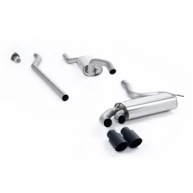 Scarico downpipe-back Milltek MCXAU106 per Audi Coupe UR quattro 20v Turbo, terminali GT-90 neri