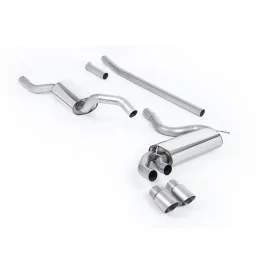 Scarico downpipe-back Milltek MCXAU109 per Audi Coupe UR quattro 10v Turbo, terminali GT-90 in titanio