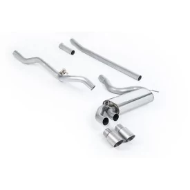 Scarico downpipe-back Milltek MCXAU110 per Audi Coupe UR quattro 10v Turbo, terminali GT-90 in titanio