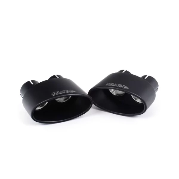 Échappement cat-back Milltek SSXAU1001 pour Audi RS5 B9.5 2.9 V6 Turbo Sportback, embouts ovales noirs - détail