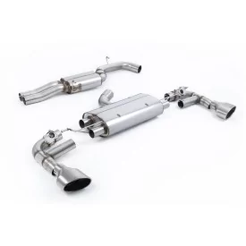 Milltek SSXAU1032 particulate filter-back exhaust for Audi TT Mk3 TTRS 2.5TFSI Quattro, titanium tips