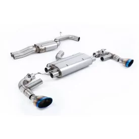 Milltek SSXAU1033 particulate filter-back exhaust for Audi TT Mk3 TTRS 2.5TFSI Quattro, titanium tips