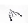Escape cat-back Milltek SSXAU211 para Audi RS6 C5 V8 Bi-Turbo Saloon & Avant, colas ovaladas negras - detalle