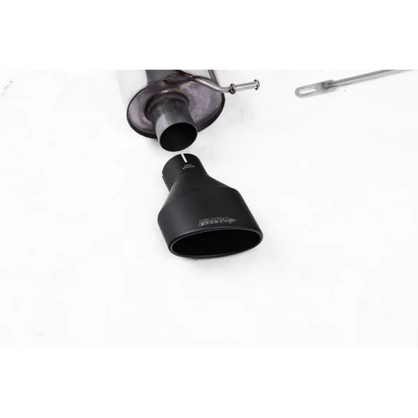 Escape cat-back Milltek SSXAU211 para Audi RS6 C5 V8 Bi-Turbo Saloon & Avant, colas ovaladas negras - detalle