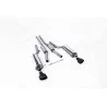 Escape cat-back Milltek SSXAU212 para Audi RS6 C5 V8 Bi-Turbo Saloon & Avant, colas ovaladas negras - detalle