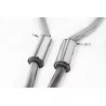 Escape cat-back Milltek SSXAU212 para Audi RS6 C5 V8 Bi-Turbo Saloon & Avant, colas ovaladas negras - detalle
