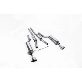Échappement cat-back Milltek SSXAU354 pour Audi RS6 C5 V8 Bi-Turbo Saloon & Avant, embouts ovales polis