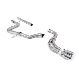 Escape cat-back Milltek SSXAU359 para Audi A3 2.0 TDI 184PS MQB 2WD, colas GT-80 pulidas