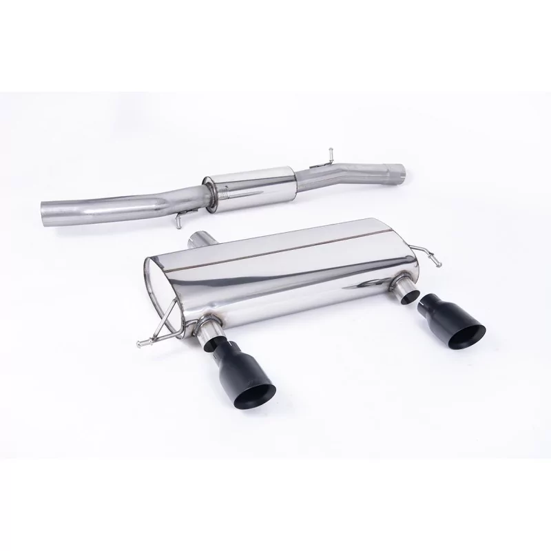 Échappement cat-back Milltek SSXAU425 pour Audi TT 180 / 225 quattro Coupe & Roadster, embouts GT-100 noirs Échappement cat-back Milltek SSXAU425 pour Audi TT 180 / 225 quattro Coupe & Roadster, embouts GT-100 noirs