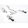 Scarico cat-back Milltek SSXAU435 per Audi A4 2.0 TFSI S line B8 Saloon & Avant, terminali GT-100 neri - dettaglio