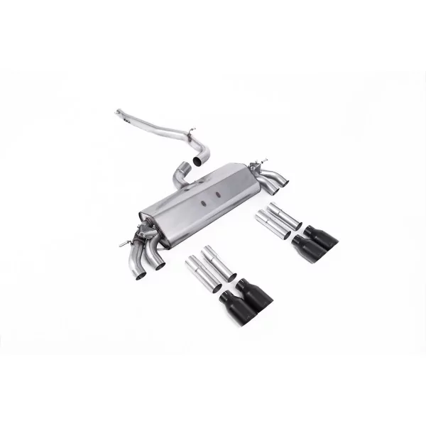 Milltek SSXAU470 cat-back exhaust for Audi S3, black GT-100 tips