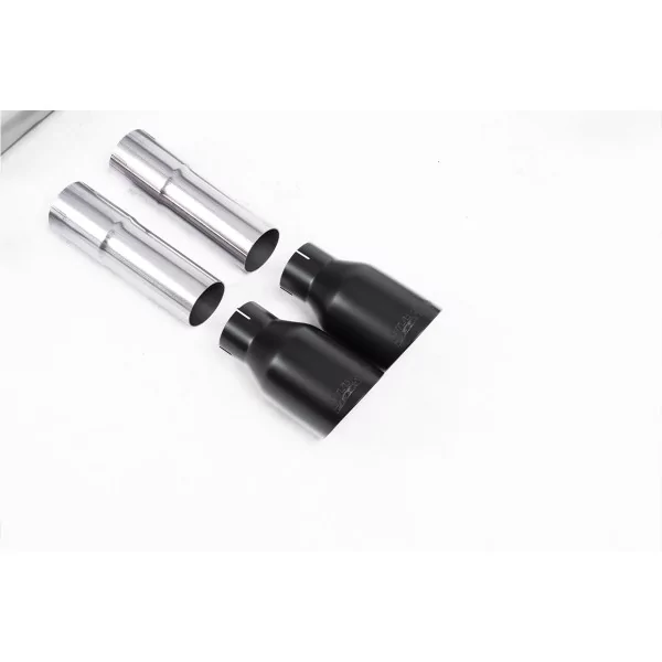 Milltek SSXAU470 cat-back exhaust for Audi S3, black GT-100 tips - detail