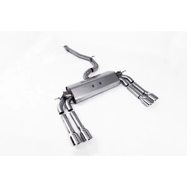Milltek SSXAU471 cat-back exhaust for Audi S3, polished GT-100 tips - detail