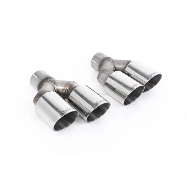 Milltek SSXAU492 cat-back exhaust for Audi S1 2.0 TFSI quattro, polished GT-90 tips - detail