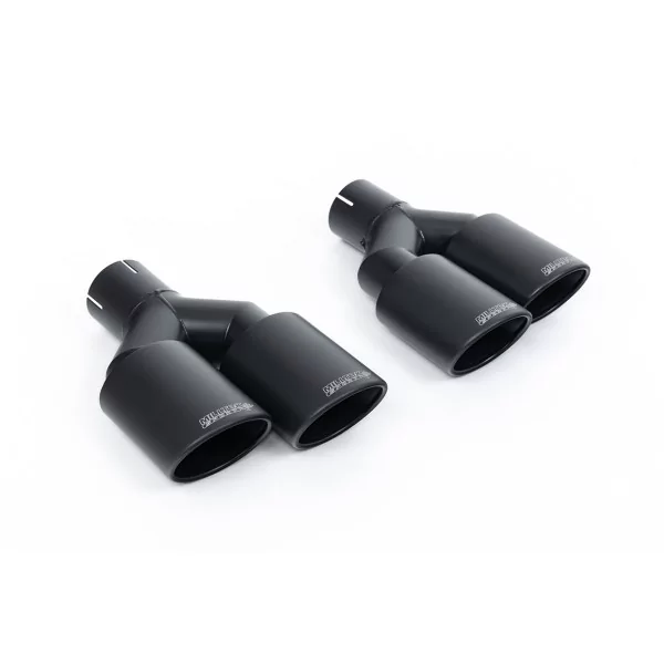 Scarico cat-back Milltek SSXAU493 per Audi S1 2.0 TFSI quattro, terminali ovali neri - dettaglio