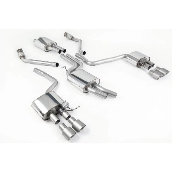 Milltek SSXAU507 cat-back exhaust for Audi SQ5 3.0 TFSI Supercharged, titanium GT-100 tips - detail