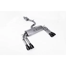 Milltek SSXAU546 cat-back exhaust for Audi S3 2.0 TFSI quattro Saloon & Cabrio 8V/8V.2, black GT-100 tips