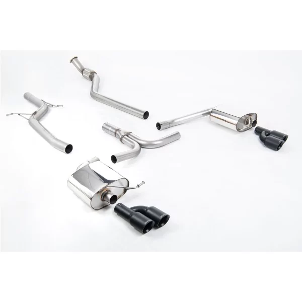 Escape cat-back Milltek SSXAU666 para Audi A4 2.0 TFSI S line B8 Saloon & Avant, colas GT-80 negras