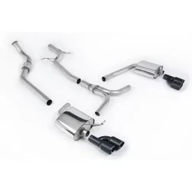 Milltek SSXAU667 cat-back exhaust for Audi A4 2.0 TFSI S line B8 Saloon & Avant, black GT-80 tips