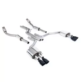 Milltek SSXAU737 cat-back exhaust for Audi S6 4.0 TFSI C7 quattro, black GT-100 tips