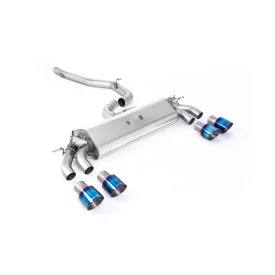 Milltek SSXAU772 cat-back exhaust for Audi S3 2.0 TFSI quattro 3-Door 8V.2, burnt titanium GT-100 tips
